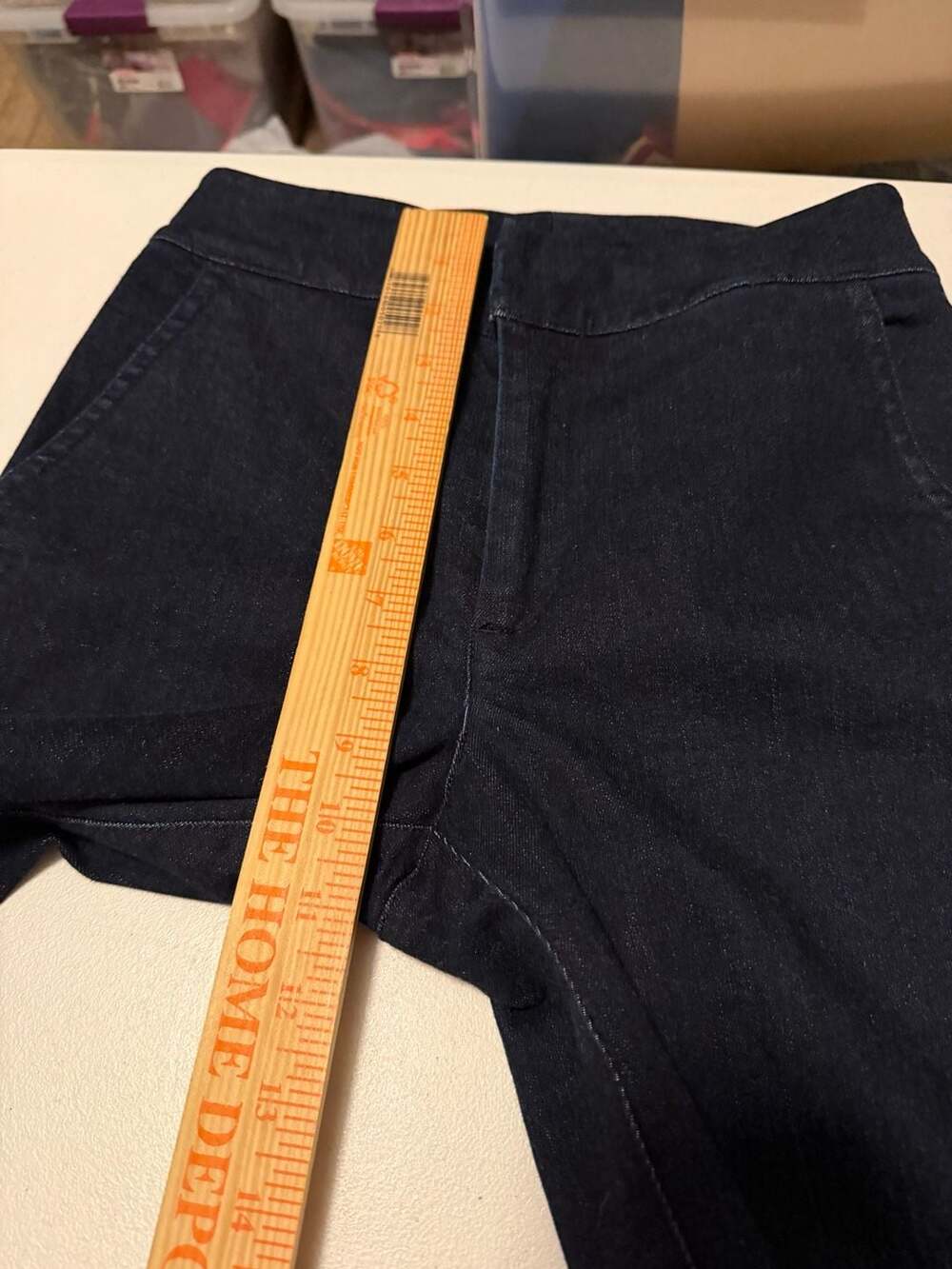 J.McLaughlin Pants Size 0 Dark Blue Cotton Blend Denim - Picture 7 of 8